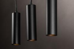 Decor Opgehangen armatuur TRESOS II 3xGU10 alumínium IP20 max. 3x20W fekete. 1208964030