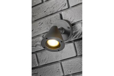 Tuinarmatuur decor LUSTINO-D GU10 MAX.20W IP44 AC220-240V 50-60Hz fali lámpa alsó falra, grafit. 1208964032