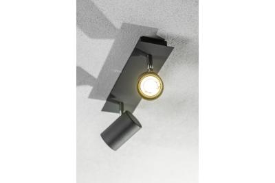 Decor Mennyezeti Lámpatest VENETO IP20 max. 20W 2 x GU10 kerek fekete. 1208964038