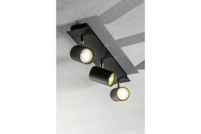 Plafonddécoratie VENETO IP20 max. 20W 3 x GU10 rond zwart. 1208964040