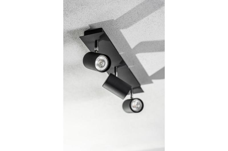 Plafonddécoratie VENETO IP20 max. 20W 3 x GU10 rond zwart. 1208964040