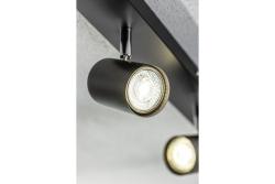 Decor Plafonddísz VENETO IP20 max. 20W 5 x GU10 kerek fekete. 1208964044