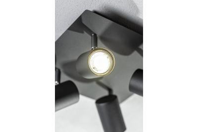 Decorlamp Veneto IP20 max. 20W 4 x GU10 rond/vierkant zwart. 1208964046