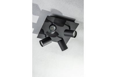Decorlamp Veneto IP20 max. 20W 4 x GU10 rond/vierkant zwart. 1208964046