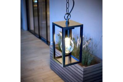 Sier Tuinverlichting Opgehangen VENTANA-H E27 MAX.20W IP54 AC220-240V 50-60Hz zwart. 1208964047