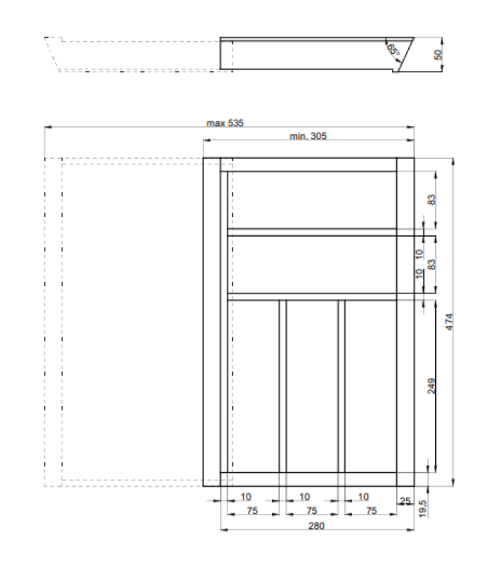 Decor Cutle Evőeszköztartók Állítható evőeszköztartó Szín Bükk 1208966290