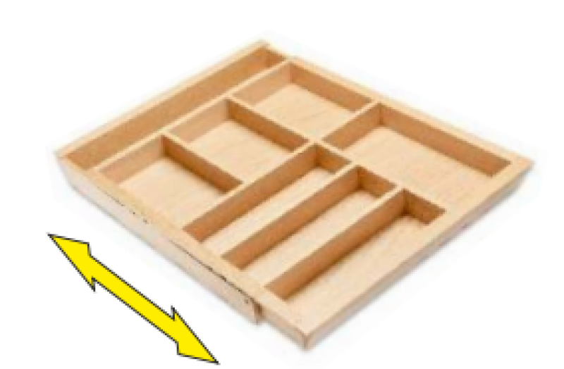 Decor Cutle Evőeszköztartó Konyhai Állítható Betét 600-1000mm-es Szekrényekhez 1208966291