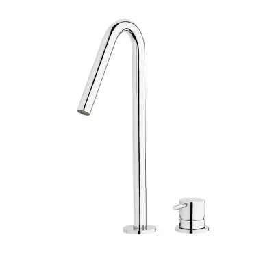 Waterevolution Flow 2-lyukas mosdócsaptelep világos arany színben, 120 mm magas V kifolyóval, T1122VWGE