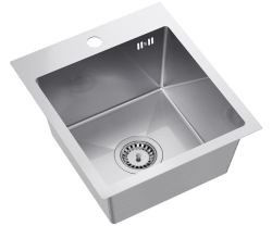 Quadri Dixton 40 rozsdamentes acél mosogató 400x450 mm csaptelep nyílással, felépítés 1208967079