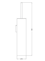 Waterevolution Flow toiletborstelset wand PVD Light Gold A241WGE