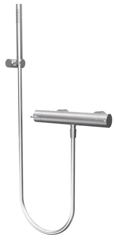 Waterevolution Flow zuhanytermosztát zuhanyszettel rozsdamentes acél T140TNIE