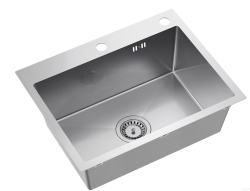 Quadri Dixton 60 rozsdamentes acél mosogató 580x450 mm csaptelep nyílással és tartozékkal 1208967194