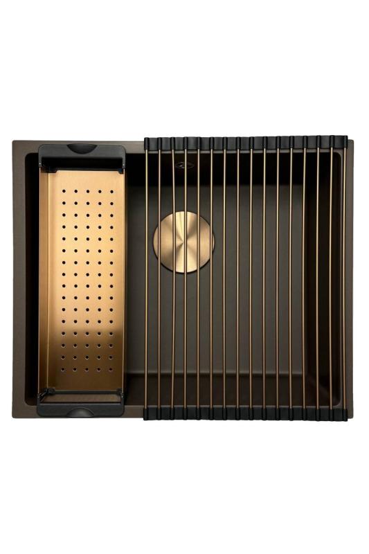 GraniteMy Universele granieten cafégootsteen 50x40 cm opbouw, onderbouw en vlakbouw met koperen plug 1208967229