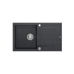 Quadri Luton antraciet granieten opbouw spoelbak met afdruipvlak omkeerbaar 86x50cm met rvs plug 1208967343

Quadri Luton antracit gránit mosogató medence csepegtető felülettel, megfordítható