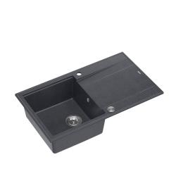 Quadri Luton antraciet granieten opbouw spoelbak met afdruipvlak omkeerbaar 86x50cm met rvs plug 1208967343

Quadri Luton antracit gránit mosogató medence csepegtető felülettel, megfordítható