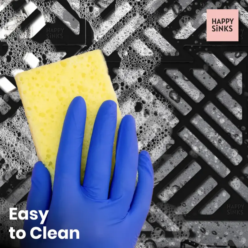 Magisso Happy Sink Puzzel fekete mosogatóvédő 4 darab mosogatóhoz fekete 32,5 x 32,5 cm 1208967385