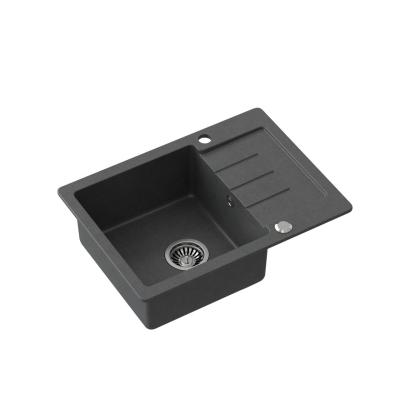 Quadri Kendal antracit gránit mosogató csepegtetővel 60x44cm fordítható 1208967400