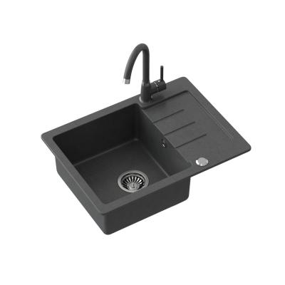 Quadri Kendal antracit gránit mosogató csepegtetővel 60x44cm fordítható 1208967400