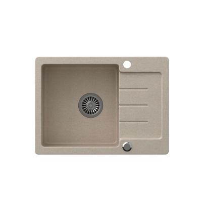 Quadri Kendal bézs homok gránit mosogató csepegtetővel 60x44cm megfordítható 1208967402