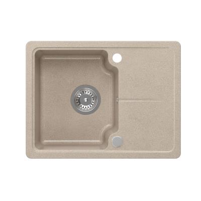 Quadri Kendal bézs homok gránit mosogatótálca 58x44cm csepegtető résszel 1208967405