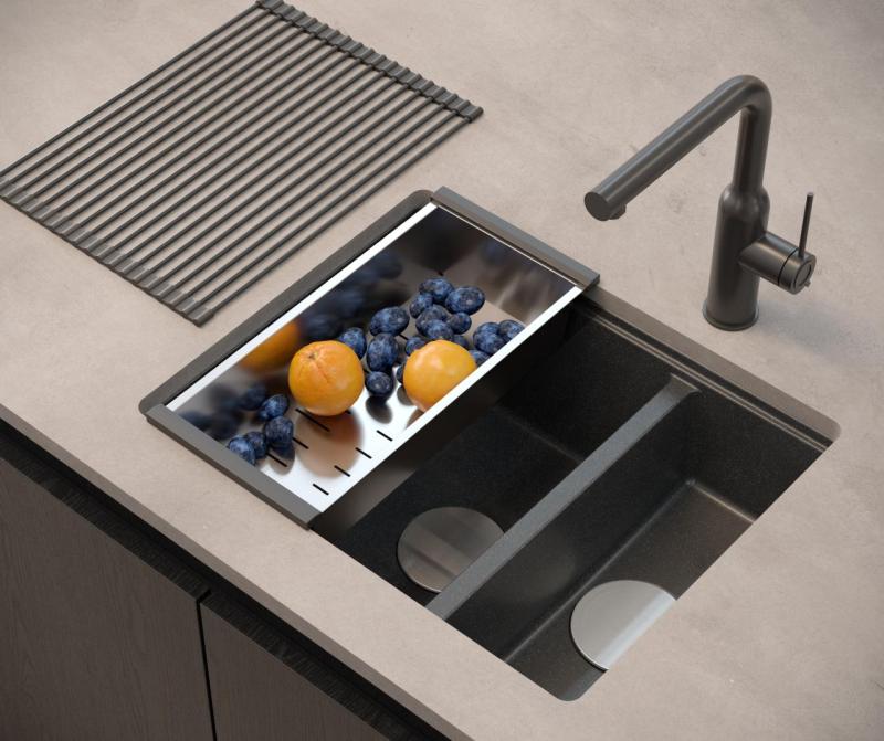 Quadri Newport II antraciet 1,5 spoelbak graniet opbouw en onderbouw spoelbak 555x460mm met rvs plug 1208967472

Quadri Newport II antracit 1,5 medencés gránit felső és alsó medence 555x460mm