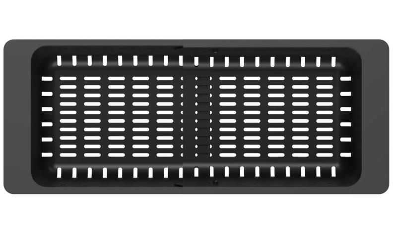 Quadri fekete állítható maradékgyűjtő 320/460 x 185 mm mosogatókhoz 1208967541.