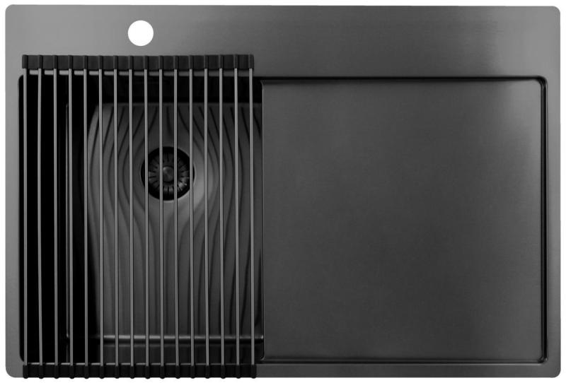 Pure.Sink Prestige feltekerhető csaptelepszőnyeg Gun Metal PPGRM40-61