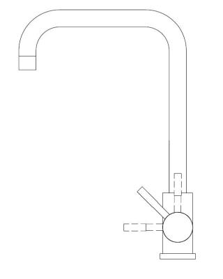 Pure.Sink Elite Acél Pure konyhai csaptelep Matt fekete PS8010-10
