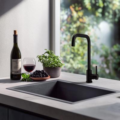 Pure.Sink Elite Acél Pure konyhai csaptelep Matt fekete PS8010-10