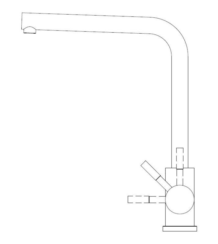 Pure.Sink Elite Steel Spark kuhinjska slavina Mat crna PS8040-10