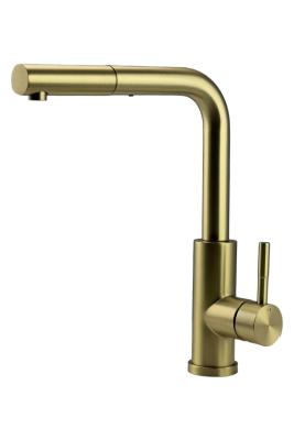 Pure.Sink Elite Steel Spark-S konyhai csaptelep PVD csiszolt arany kihúzható kifolyóval PS8041-60