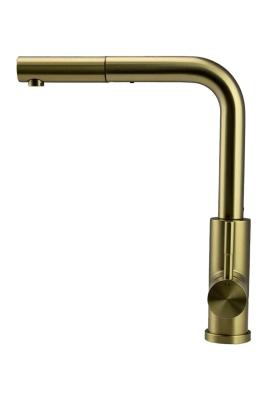 Pure.Sink Elite Steel Spark-S konyhai csaptelep PVD csiszolt arany kihúzható kifolyóval PS8041-60