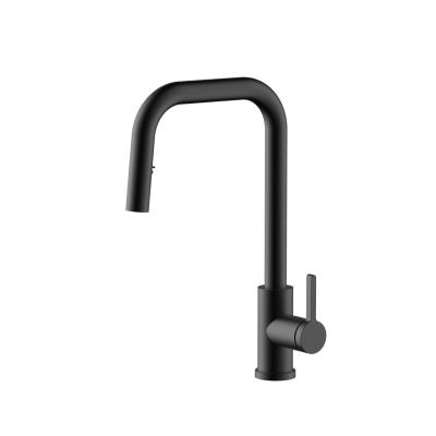 Pure.Sink Elite Steel Crystal-S kuhinjska slavina Mat crna s izvlačnim izljevom PS8050-10