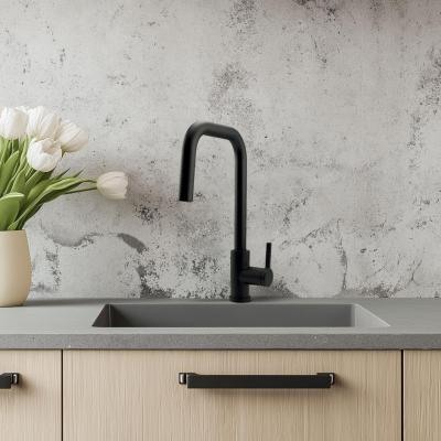 Pure.Sink Elite Steel Crystal-S kuhinjska slavina Mat crna s izvlačnim izljevom PS8050-10