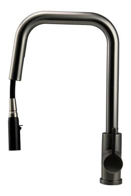 Pure.Sink Elite Steel Crystal-S konyhai csaptelep PVD Gun metal kihúzható kifolyóval PS8050-61