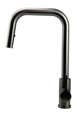 Pure.Sink Elite Steel Crystal-S konyhai csaptelep PVD Gun metal kihúzható kifolyóval PS8050-61