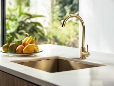 Pure.Sink Elite Steel Stream kuhinjska slavina PVD Brušeno zlato PS8044-60