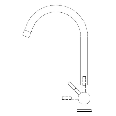 Pure.Sink Elite Steel Stream konyhai csaptelep PVD Gun Metal PS8044-61