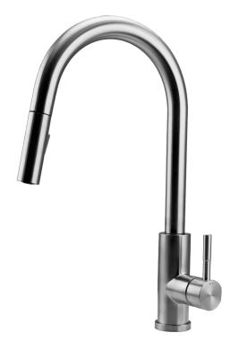 Pure.Sink Elite Steel Stream-S kuhinjska slavina od Nehrđajućeg Čelika s izvlačnim izljevom PS8045-02