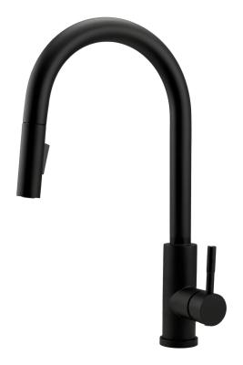 Pure.Sink Elite Steel Stream-S konyhai csaptelep Matt fekete kihúzható kifolyóval PS8045-10