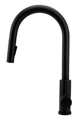 Pure.Sink Elite Steel Stream-S konyhai csaptelep Matt fekete kihúzható kifolyóval PS8045-10