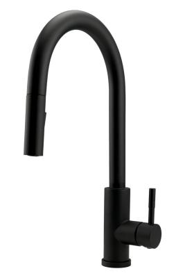 Pure.Sink Elite Steel Stream-S konyhai csaptelep Matt fekete kihúzható kifolyóval PS8045-10
