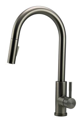 Pure.Sink Elite Steel Stream-S konyhai csaptelep PVD Gun metal kihúzható kifolyóval PS8045-61
