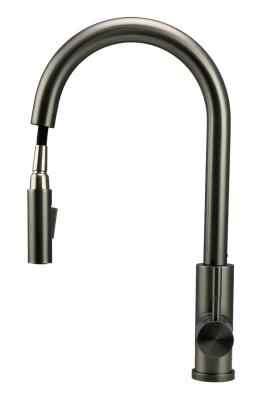 Pure.Sink Elite Steel Stream-S konyhai csaptelep PVD Gun metal kihúzható kifolyóval PS8045-61