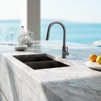 Pure.Sink Elite Steel Stream-S konyhai csaptelep PVD Gun metal kihúzható kifolyóval PS8045-61