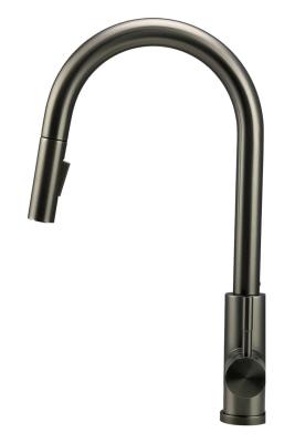 Pure.Sink Elite Steel Stream-S konyhai csaptelep PVD Gun metal kihúzható kifolyóval PS8045-61