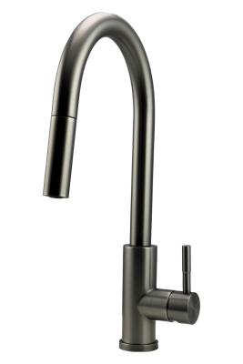 Pure.Sink Elite Steel Stream-S konyhai csaptelep PVD Gun metal kihúzható kifolyóval PS8045-61