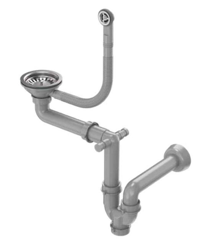 Quadri London lefolyó készlet RVS beleértve a túlfolyást - 1208967767