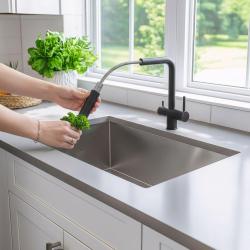 Quadri Ellesmere Keukenmengkraan Zwart 3-weg met een extra aansluiting voor gefilterd water 1208967780

Quadri Ellesmere Fekete 3-utas Konyhai Csaptelep extra csatlakozással szűrt vízhez 1208