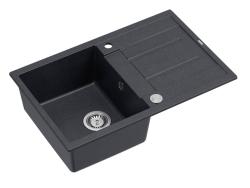Quadri Sheffield Antraciet Granieten Opbouw Spoelbak 78x50cm met Afdruipgedeelte en RVS Plug - 1208967794

Quadri Sheffield antracit gránit felépítmény mosogató 78x50 cm csepegtetőtálcával és